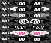 Side Fender E-Bike Decals LBX/Eride Pro