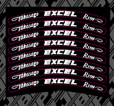 Excel Wheel Decals